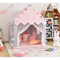 ราคา (รายการแบบที่ 1) เต้นท์เจ้าหญิงเจ้าชาย ส5 รูปปราสาทขนาดใหญ่สําหรับเด็กเล่นและนอนสวยงามสุด ๆ สีชมพูและสีฟ้า (29784733471)