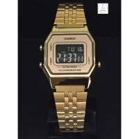 ราคา นาฬิกาผู้หญิง Casio รุ่น LA680WGA-9BDF สีทอง ตัวเรือนสี่เหลี่ยม หน้าจอระบบดิจิตอล ของแท้ 100% (4965878296)