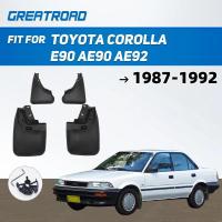 ราคา 4pc Molded Mud Flaps Flap สําหรับ Toyota Corolla E90 AE90 AE92 1987 - 1992 Splash Guards Mudguards 1988 1989 1990 1991 (57401152409)