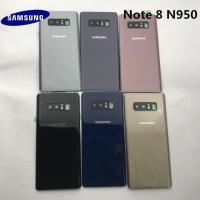 ราคา Samsung กระจกด้านหลังสําหรับ SAMSUNG Galaxy Note 8 N950 N950F ฝาหลังแบตเตอรี่ประตูด้านหลังกรณีเปลี่ยนกาวสติกเกอร์ (24575486752)