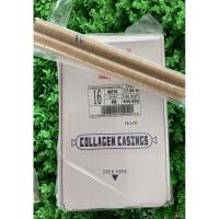 ราคา (ยกกล่อง) ไส้เทียมคอลลาเจน ไส้ทำไส้กรอก ไส้กรอกอีสาน ไส้อั่ว เบอร์ 16,18,21,23,24,27,28,30,32,34.19 (7362893242)