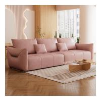 ราคา Manufacturer Direct Sale Italian Minimalist Sectional Fabric Factory Provided Sofa Horn Shape Armrest Sofa Living Room (25458097883)