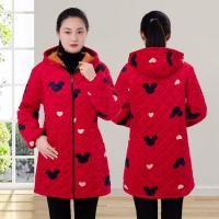 ราคา ฤดูหนาวสามชั้น WARM หนาเสื้อสำหรับผู้ใหญ่และผู้หญิงแขนยาวขนแกะผ้านวมแฟชั่นเสื้อผ้าทำงานห้องครัวบ้าน (29864733965)