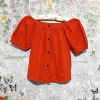 ราคา เสื้อปาดไหล่สีส้มอิฐ (4108166230)