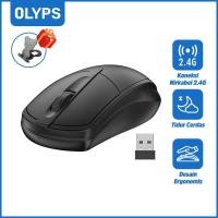ราคา OLYPS Wireless Mouse 2.4GHz USB ความหน่วงต่ำ เม้าส์สำหรับเล่นเกม gaming รองรับพีซี/แท็บเล็ต (24658984635)