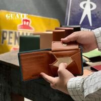 ราคา GUATE กระเป๋าสตางค์หนังแท้ รุ่น Wallet Best-C กระเป๋าสตางค์ผู้ชาย มีที่ใส่เหรียญ แบบพับครึ่ง ใบสั้น กระเป๋าหนังฝอกฝาด (19600476660)