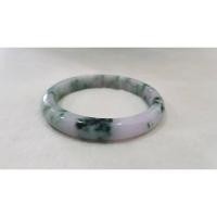 ราคา กำไลหยกพม่าเจไดท์เนื้อเทียนโปร่งแสง สีม่วง ขาว เขียว (6255472742)