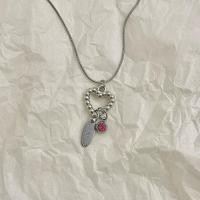 ราคา สร้อยคอจี้หัวใจเพชรอักษร (ตัวอักษรA-Z ใส่ได้1-3ตัว) (41353493909)