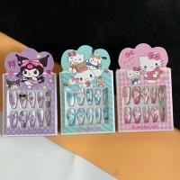 ราคา (ยกโหล 12 ชิ้น)No.1251 เล็บปลอม หนึ่งกล่องมี 12 เล็บ ลายการ์ตูนน่ารักคละลาย คละสี (21992461192)