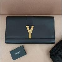 ราคา ส่งต่อ​กระเป๋า​ YSL Y-Ligne Clutch อะไหล่ทอง (20182378877)