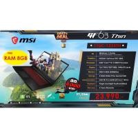 ราคา MSI Notebook (โน้ตบุ๊ค) GF63 Thin 11UC-1233TH (RTX3050 Max-Q, GDDR6 4GB, i5,DDR IV 8GB) (20792190548)