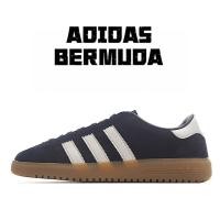ราคา Adidas New Original Bermuda สีดำและสีน้ำตาล ลื่นสไตล์วินเทจแฟชั่นต่ำด้านบนกีฬารองเท้าลำลอง แท้100%ผู้ชายผู้หญิง100% genu (21995057486)