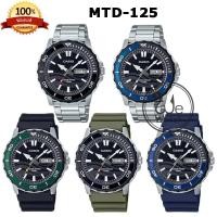ราคา CASIO ของแท้ % รุ่น MTD-125 นาฬิกาผู้ชาย ทรงสปอร์ต กันน้ำ100 เมตร วันที่และสัปดาห์ กล่องและรับประกัน 1 ปี MTD MTD125 (19872806310)