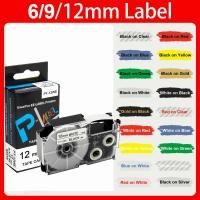 ราคา สําหรับ Casio 9 มม.12 มม.18 มม.เทป XR-9WE XR-12WE XR-6WE XR-9X XR-6X ริบบิ้นเทปสําหรับ Casio KL-120 KL-60 KL-820 (55152374856)