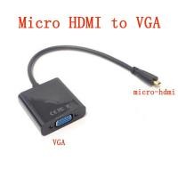 ราคา 1080p Microhdmi Micro HDMI เป็น VGA หญิงวิดีโอสายเคเบิลอะแดปเตอร์แปลงสําหรับ Raspberry Pi/Ultrabook/แท็บเล็ต 1920x1200 (22986886019)