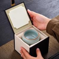 ราคา Ice Blossoms Blossoms Geyao ถ้วยชาเซรามิก Ru Kiln Master Cup ถ้วยชาในครัวเรือน Kung Fu (29657720570)