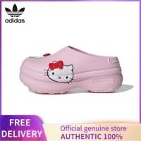 ราคา [ของแท้ใหม่%]Hello Kitty x Adidas Originals AdiFOM Stan Smith Muleรองเท้าผ้าใบ รองเท้าลำลอง Black/Pink IH0280 (28907252088)