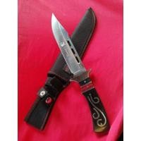 ราคา มีด​Columbia(โคลัมเบียร์)​ด้ามไม้แต่งสแตนเลสสีดำ, ลายไม้ (3278726416)