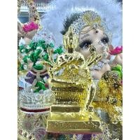 ราคา พระพรหมเนื้อทองเหลืองปิดทองแท้ ขนาดหน้าตัก 3 นิ้ว (27752334706)