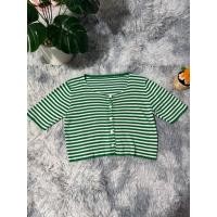 ราคา เสื้อไหมพรมครอป สีเขียว (42712272681)