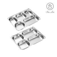 ราคา ถาดหลุมใส่อาหาร ถาดหลุมสแตนเลส 4 หลุม 5 หลุม (5140554467)