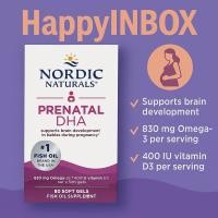 ราคา Nordic Naturals Prenatal DHA น้ำมันปลา DHA สำหรับคุณแม่ตั้งครรภ์ บำรุงสมองและพัฒนาการลูกน้อย (52000285632)