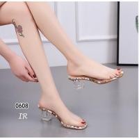 ราคา 0608 รองเท้าคู่นี้ที่ทำจากพลาสติกใสนิ่มทรงสวม (3836282992)