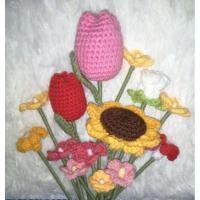 ราคา ดอกไม้ไหมพรม, ตกแต่งบ้าน, diyตกแต่ง(ราคาต่อ1ดอกค่ะ)​ (20177631588)