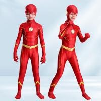 ราคา Dc Movie The Flash คอสเพลย์เครื่องแต่งกายชุดจั๊มสูทกางเกงรัดรูปเด็ก (27118817261)