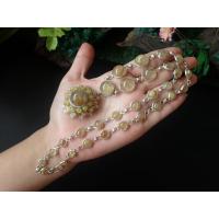 ราคา สร้อยคอแก้วไหมทอง ตัวเรือนเงินแท้ (21342806062)