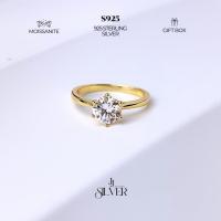 ราคา เพชรโมอีสซาไนท์ เม็ดเดี่ยว 1 กะรัต ชุบทอง18K (24142736553)