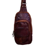 ราคา Device กระเป๋าคาดอก คาดอกหนังแท้ กระเป๋ามือสอง คาดไหล่ คาดหลัง กระเป๋าคาดอกผู้ชาย men leather sling bag chestbag yonvin (41410885726)