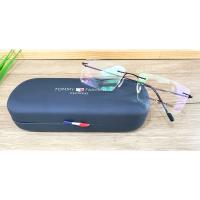 ราคา กรอบแว่นสายตา TOMMY Rimless แว่นกรอบเจาะไทเทเนี่ยม ยืดหยุ่น เบามากขาพับได้ (11116824095)