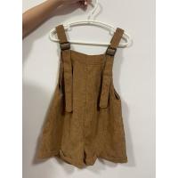 ราคา ชุดเอี๊ยมขาสั้น สีน้ำตาล ผ้าลูกฟูก (24378461565)
