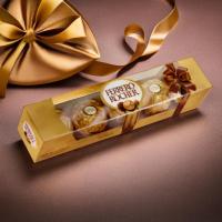 ราคา Ferrero Rocher เฟอร์เรโร รอชเชอร์ ช็อกโกแลต T5 (5 ชิ้น) 62.5 g - ช็อกโกแลตพรีเมียม สอดไส้เฮเซลนัท กรุบกรอบ อร่อย! (28774932506)