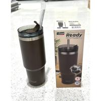 ราคา แก้วน้ำเก็บอุณหภูมิ สีน้ำตาลเข้ม Ready ตรานกนางนวล ขนาด 0.9 ลิตร เก็บอุณหภูมิได้ ทั้ง ร้อนเย็น ฝา 2 สไตล์ (43012796697)