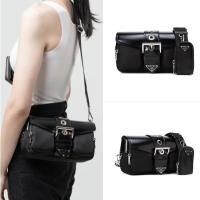 ราคา Prada/กระเป๋าผู้หญิง/หนังไนลอนขัดเงา/กระเป๋าสะพายข้าง/ของแท้ 100% (29476274435)