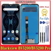 ราคา 6.1 "ต้นฉบับสำหรับ BLACKVIEW BV5200 BV 5200 จอแสดงผล LCD + เครื่องดิจิตอลหน้าจอสัมผัสสำหรับ Blackview BV5200 Pro BV5200 (27574545282)