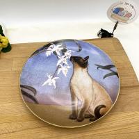 ราคา จานลายน้องแมวแมววิเชียรมาศ ขอบทอง Danbury Mint ~ Nose in Bloom ~ Irene Spencer ~ Cats & Flowers (25200180666)