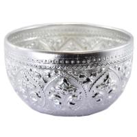 ราคา ขันนำ้ลายไทย อลูมิเนียมแท้ ขนาด 7, 10,12,14,16 ซม. สีเงิน ขันชำร่วย (คละลาย) คุณภาพดี นน.เบา ลายสวย ราคาส่งจากโรงงาน (2725225759)