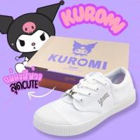 ราคา รองเท้าผ้าใบนักเรียน รุ่น Y999 ลายคุโรมิ Kuromi รองเท้าพละสุดคิวต์ พื้นม่วงลิขสิทธิ์แท้ Sanrio (53101719023)