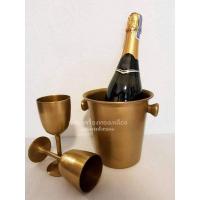ราคา แก้วไวน์+ถังแช่ไวน์ ทองเหลืองแท้ (21415633049)