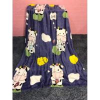 ราคา ผ้าห่มขนมิ้งหน้าเดียว ขนาด4ฟุดขนหนานุ่มไม่หลุดร่วงง่่ายพร้อมลายน่ารักสวยงาม (12193488857)