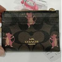 ราคา Coach กระเป๋าใส่บัตร ใส่เหรียญ ห้อยกระเป๋า (11372074366)