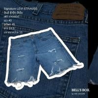 ราคา กางเกงยีนส์ขาสั้นสีเข้ม_Signature LEVI STRAUSS (25260968459)