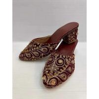 ราคา [พร้อมส่ง] รองเท้าอินเดียลายปัก แบบมีส้น Indian Juttis with heels (21793283260)