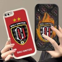 ราคา DK-64 อินโดนีเซีย FC Bali United Silicone Casing สีดําและสีขาวสําหรับ iPhone X 7 XS XR 8 6 Max Plus (48402530553)