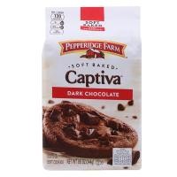 ราคา เปปเปอร์ริดจ์ฟาร์มแคปทิวาซอฟท์คุกกี้ดาร์กช็อกโกแลตผสมชิ้นช็อกโกแลต 244ก Pepperidge DarkChocCookie 244g [0014100082033] (48453185030)