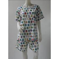 ราคา ชุดนอนผู้ใหญ่ ไซส์ฟรีไซส์ F แขนสั้น ขาสั้น ผ้ายืด (แบบคอกลม กระดุม 2 เม็ด) (7270374503)