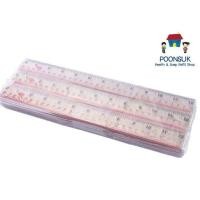 ราคา เอโร่ ไม้บรรทัด PVC ใส ชนิดแข็ง 12 นิ้ว x 36 (27687641533)